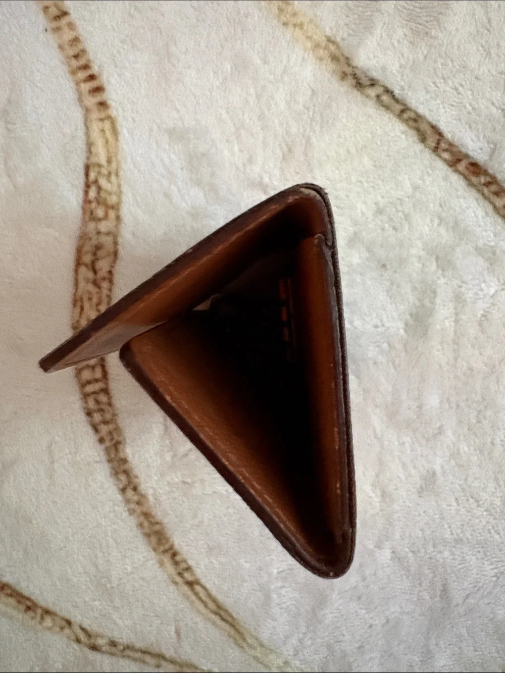 Louis Vuitton Monogram Key Holder Wallet in Brown and Gold